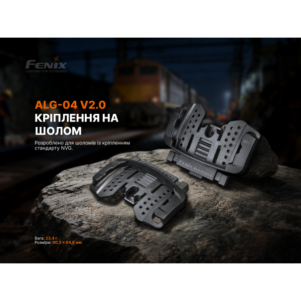 Кріплення на шолом для налобних ліхтарів Fenix ALG-04 V.2.0