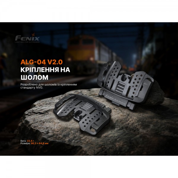 Кріплення на шолом для налобних ліхтарів Fenix ALG-04 V.2.0