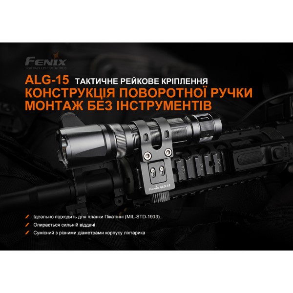 Крепление для тактических фонарей Fenix ​​ALG-15