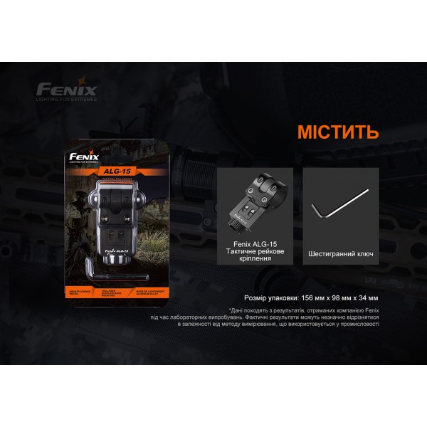 Крепление для тактических фонарей Fenix ​​ALG-15
