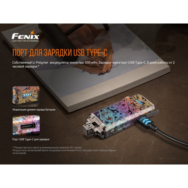 Ліхтар ручний Fenix APEX 20 Flow Blue 