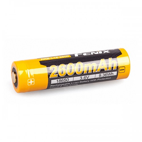 Аккумулятор 18650 Fenix ​​ARB-L18-2600 (2600 mAh), защищенный