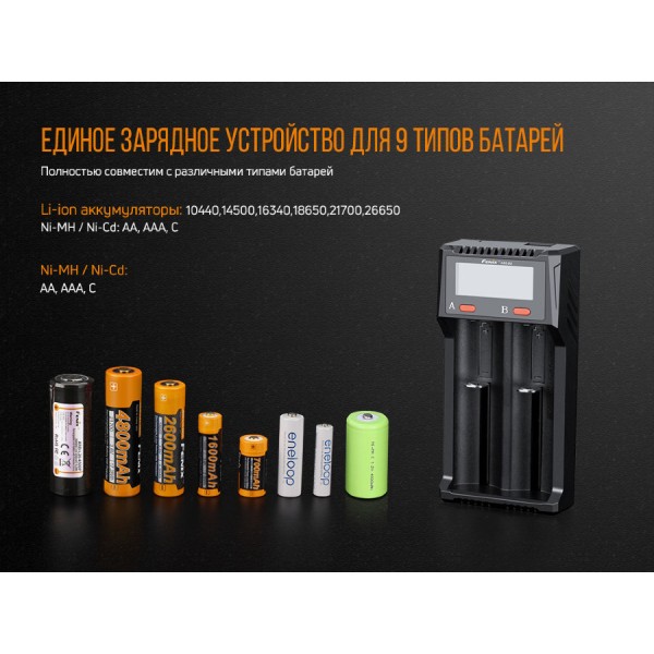 Зарядное устройство Fenix ​​ARE-D2 с функцией Power-bank