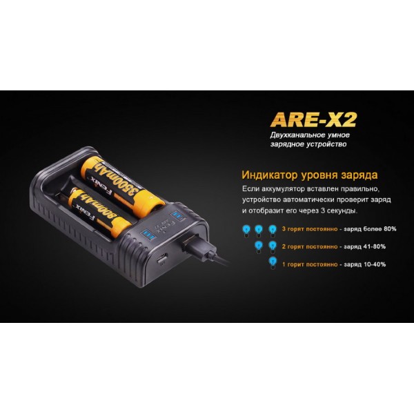 Зарядное устройство Fenix ​​ARE-X2 (универсальное)