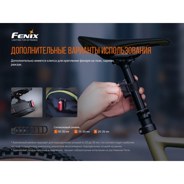 Велофара задня Fenix BC05R V2.0 