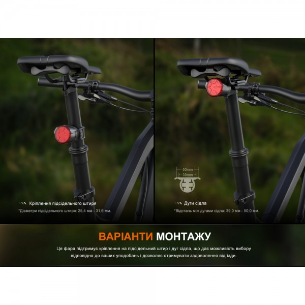 Велофара задня Fenix BC06R