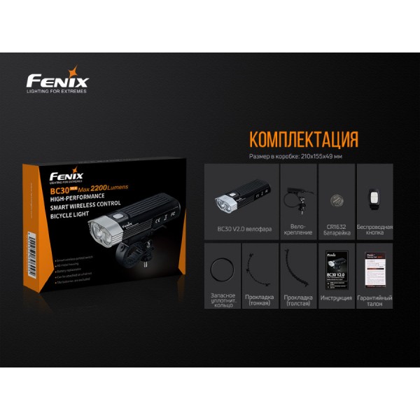 Велофара Fenix ​​BC30 V2.0