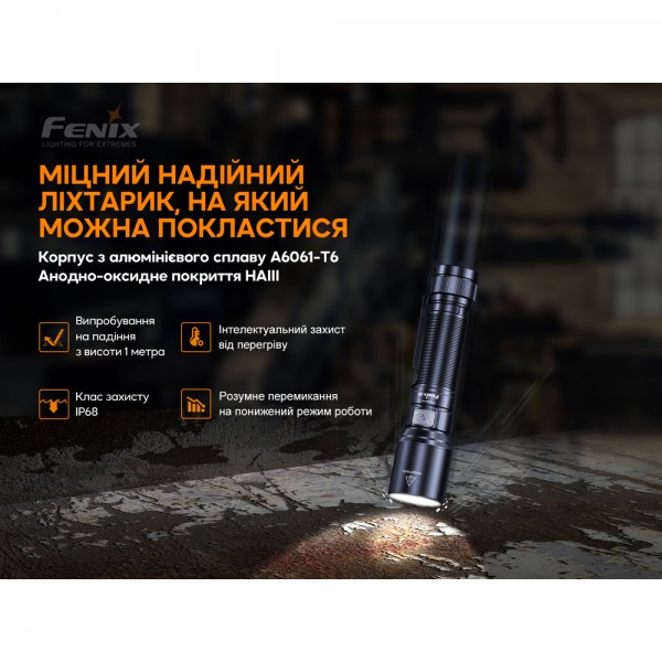 Фонарь ручной Fenix ​​C6V3.0 голубой | Лимитированная серия