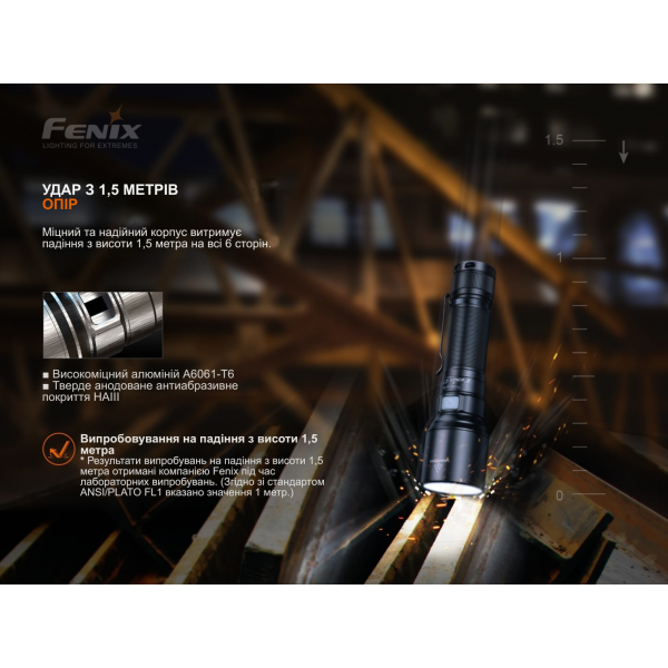 Ліхтар ручний Fenix C7 зелений | Лімітована серія