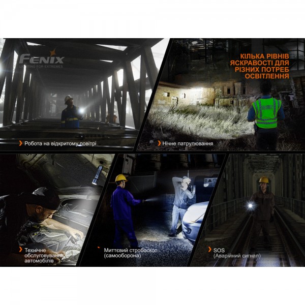 Фонарь ручной Fenix ​​C7 оранжевый | Лимитированная серия