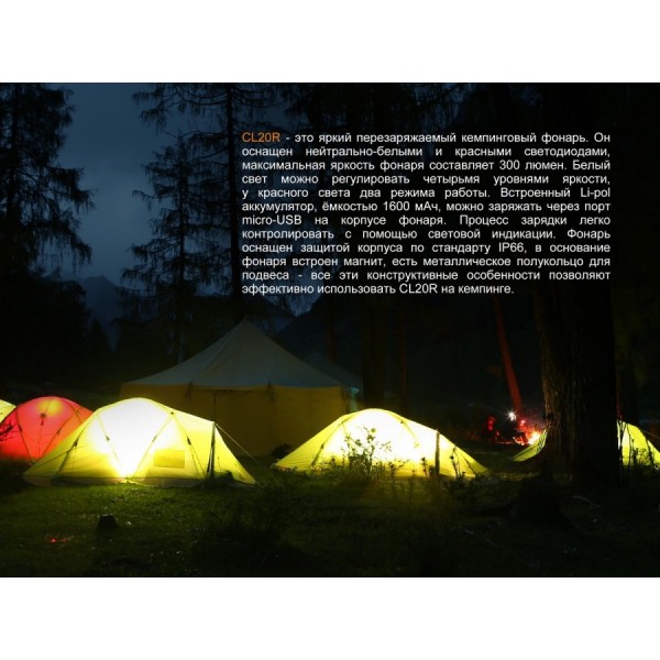 Фонарь Fenix ​​CL20R, синий 