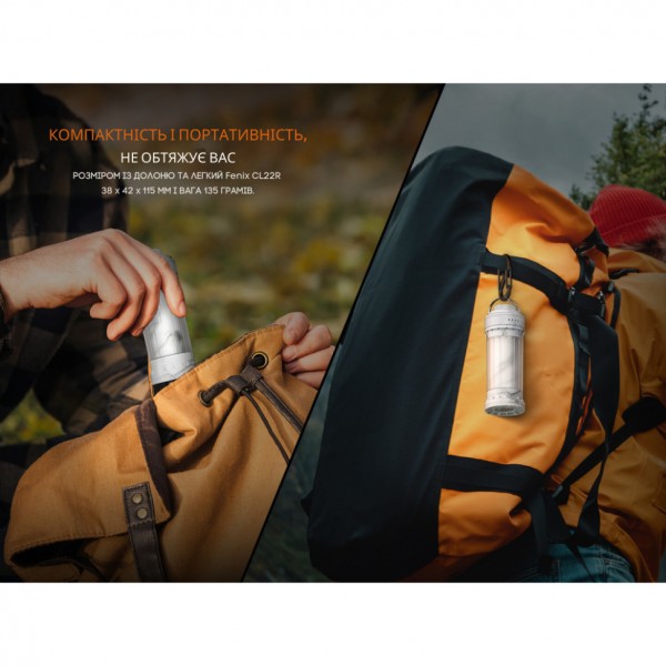 Фонарь кемпинговый Fenix ​​CL22R, черный