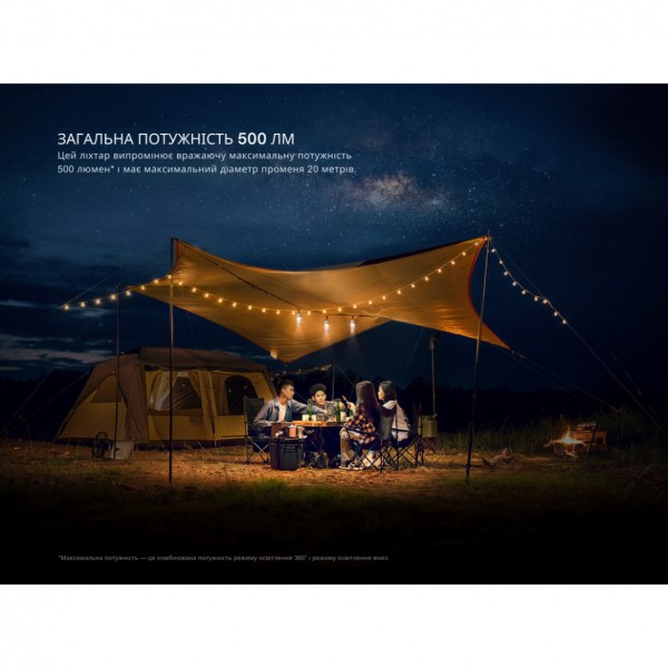 Фонарь кемпинговый Fenix ​​CL22R, черный