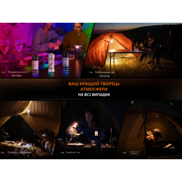 Фонарь кемпинговый Fenix ​​CL22R, черный