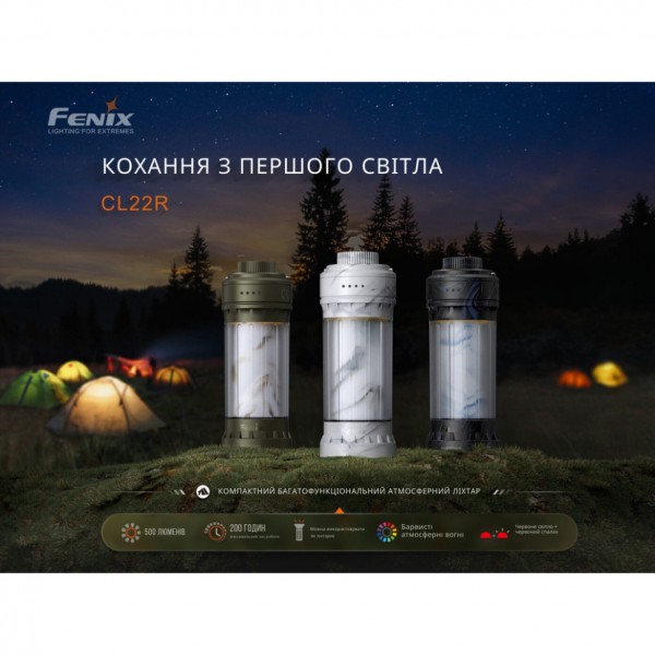 Фонарь кемпинговый Fenix ​​CL22R, белый
