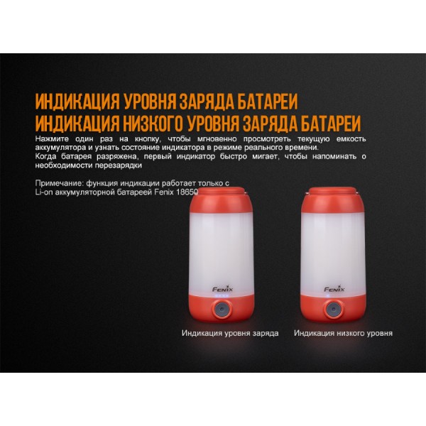 Фонарь кемпинговый Fenix ​​CL26R черный