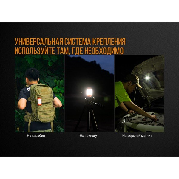 Ліхтар кемпінговий Fenix CL26R червоний 