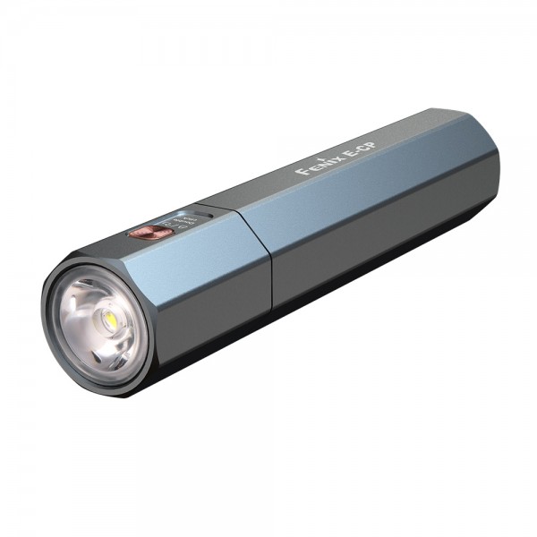 Фонарь ручной Fenix ​​E-CP голубой с функцией powerbank 