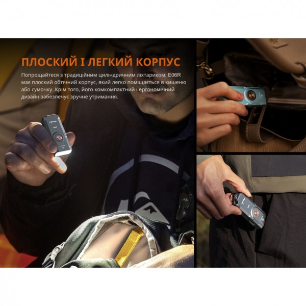 Фонарь Fenix ​​E06R бирюзовый