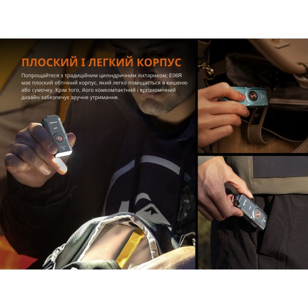 Фонарь Fenix ​​E06R бирюзовый