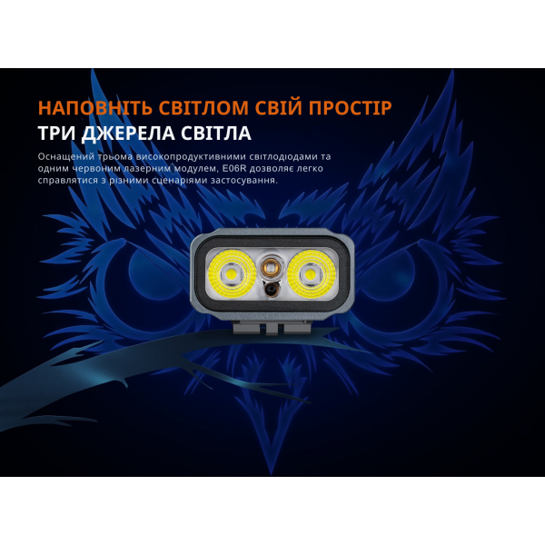 Фонарь Fenix ​​E06R, черно-коричневый | Лимитированная серия