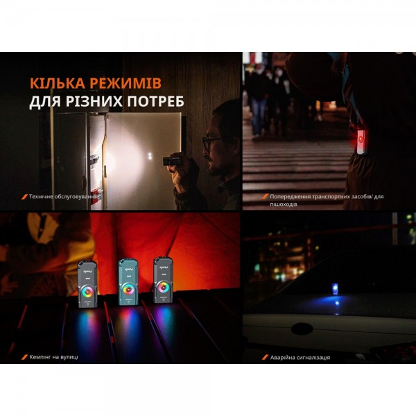 Фонарь наключительный Fenix ​​E06R серый