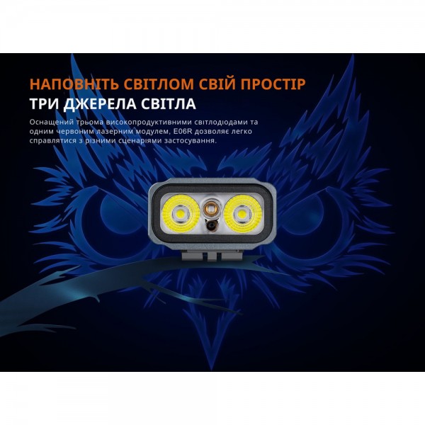 Фонарь наключительный Fenix ​​E06R серый