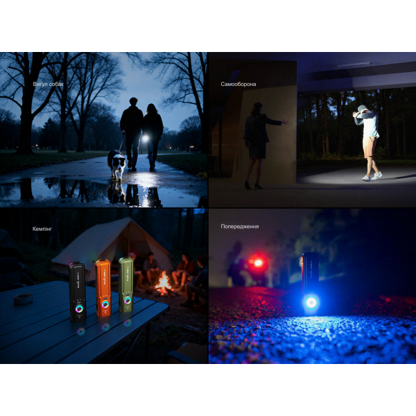 Фонарь наключительный Fenix ​​E06R PRO, зеленый