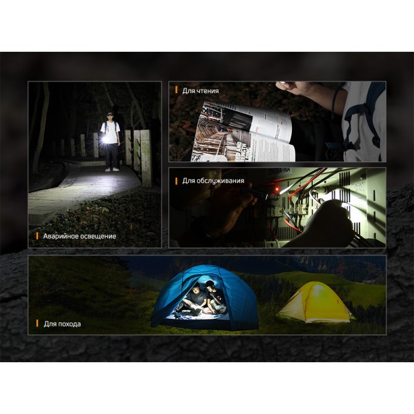 Фонарь ручной Fenix ​​E09R, кабель USB Type-C 