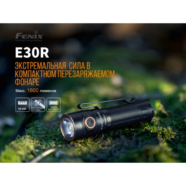 Фонарь Fenix ​​E30R + Аккумулятор 18650 3500 mAh Fenix ​​+ USB-кабель