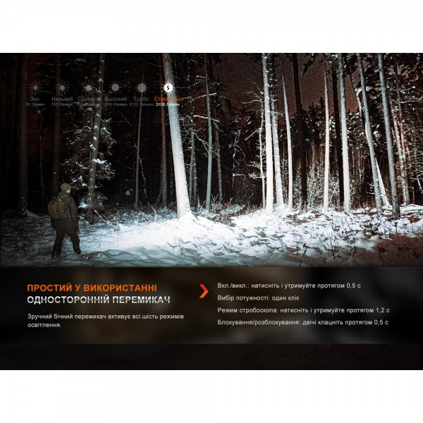 Фонарь ручной Fenix ​​E35R, голубой | Лимитированная серия