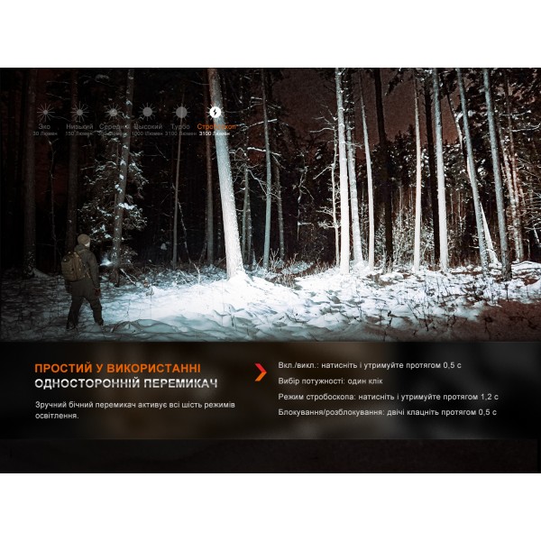 Фонарь ручной Fenix ​​E35R, голубой | Лимитированная серия