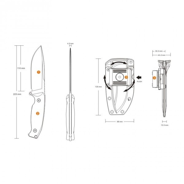 Нож Ruike Jager F118-G