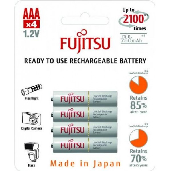 Аккумулятор AAA Fujitsu 800 mAh Ni-Mh
