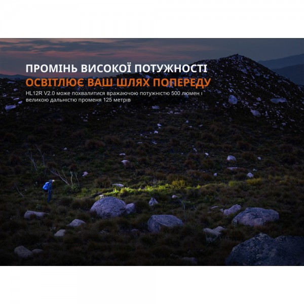 Фонарь налобный Fenix ​​HL12R V2.0 фиолетовый