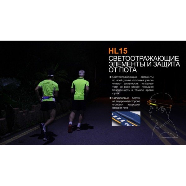 Налобный фонарь Fenix ​​HL15 черный