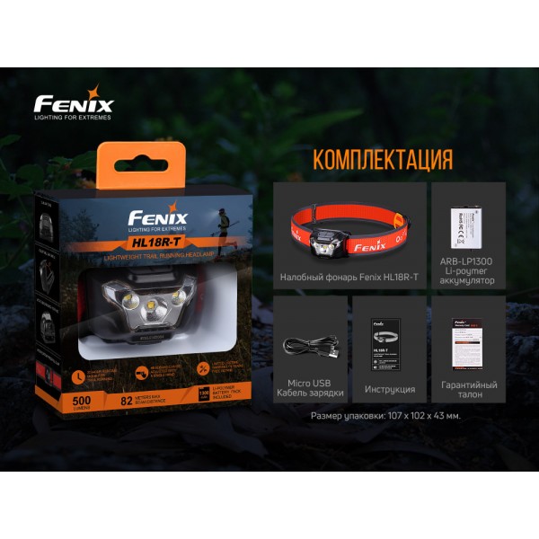 Ліхтар налобний Fenix HL18R-T 