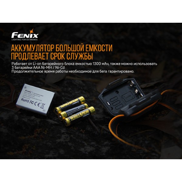 Ліхтар Fenix HL18RW + акумулятор та заряджання.
