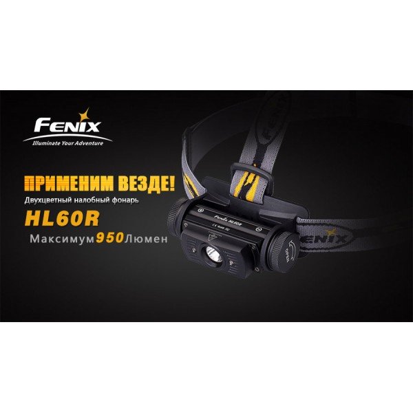 Ліхтар Fenix HL60R пісочний + акумулятор та зарядка 