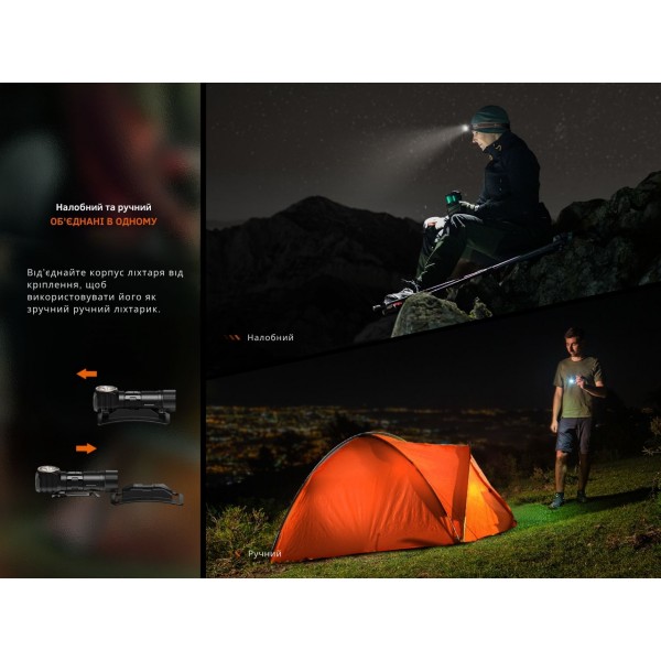 Фонарь налобный с красным светом Fenix ​​HM23 V2.0 300 лм