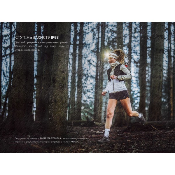 Фонарь налобный с красным светом Fenix ​​HM23 V2.0 300 лм