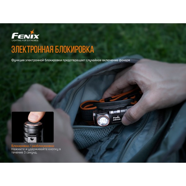 Ліхтар налобний Fenix HM50R V2.0  + аккумулятор, кабель USB 