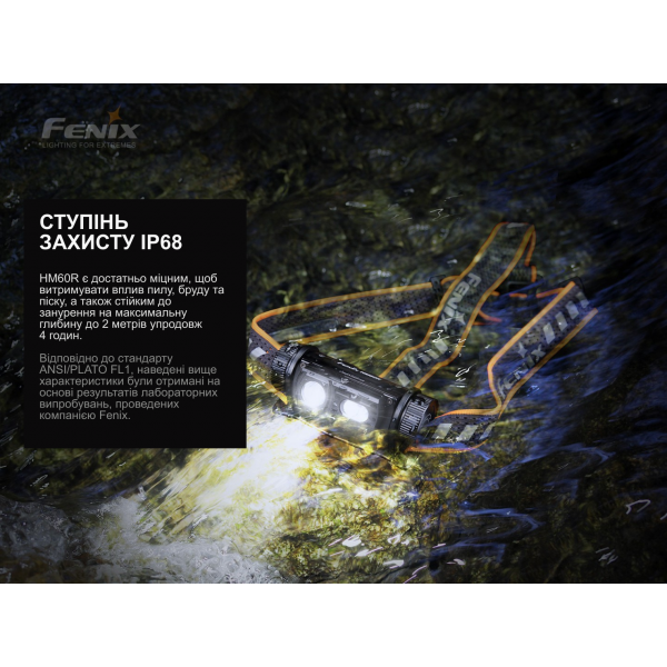 Ліхтар налобний Fenix HM60R, камуфляж | Лімітована серія