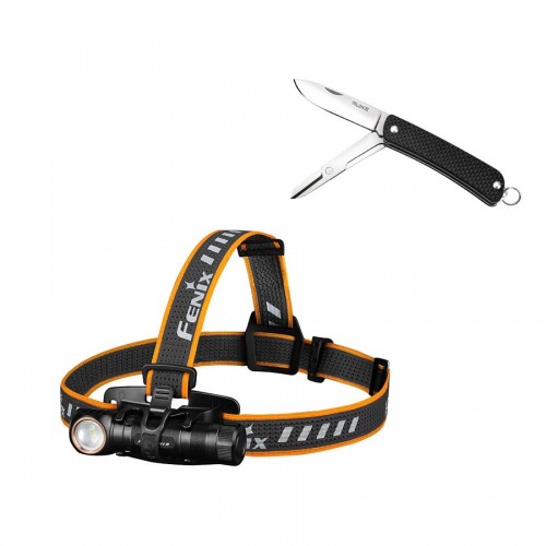 Фонарь налобный Fenix ​​HM61R + Складной нож Ruike S22 