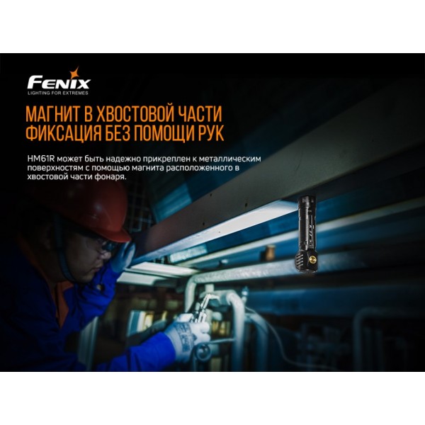 Фонарь налобный Fenix ​​HM61R + Складной нож Ruike S22 