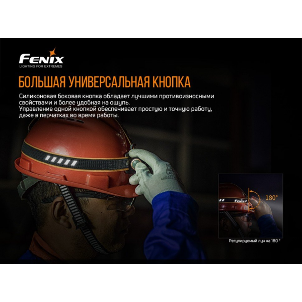 Фонарь налобный Fenix ​​HM61R V2.0 + Складной нож Ruike S22 Коричневый 
