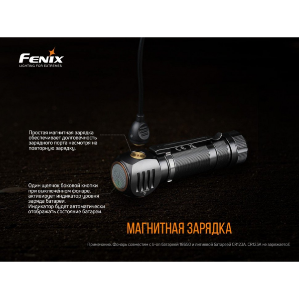 Фонарь налобный Fenix ​​HM61R V2.0 + Складной нож Ruike S22 Коричневый 