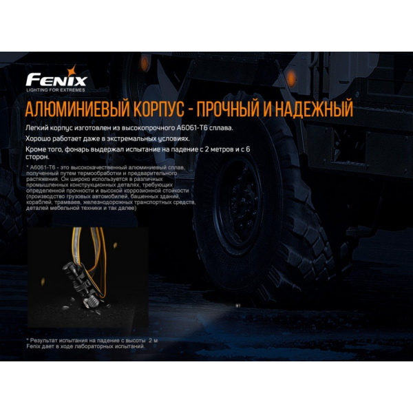 Фонарь налобный Fenix ​​HM61R V2.0 + Складной нож Ruike S22 Коричневый 