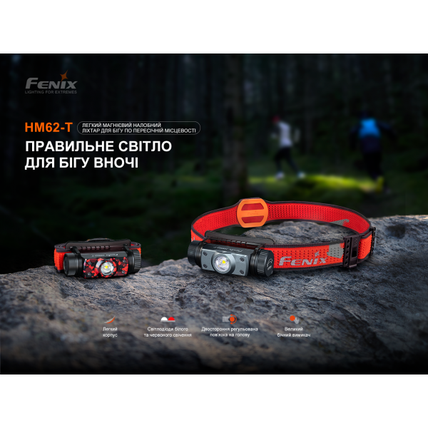 Фонарь налобный Fenix ​​HM62-T V2.0 магма