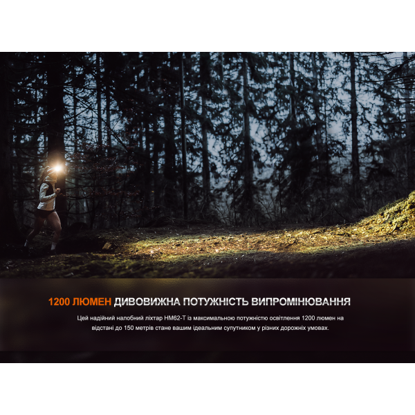 Фонарь налобный Fenix ​​HM62-T V2.0 магма